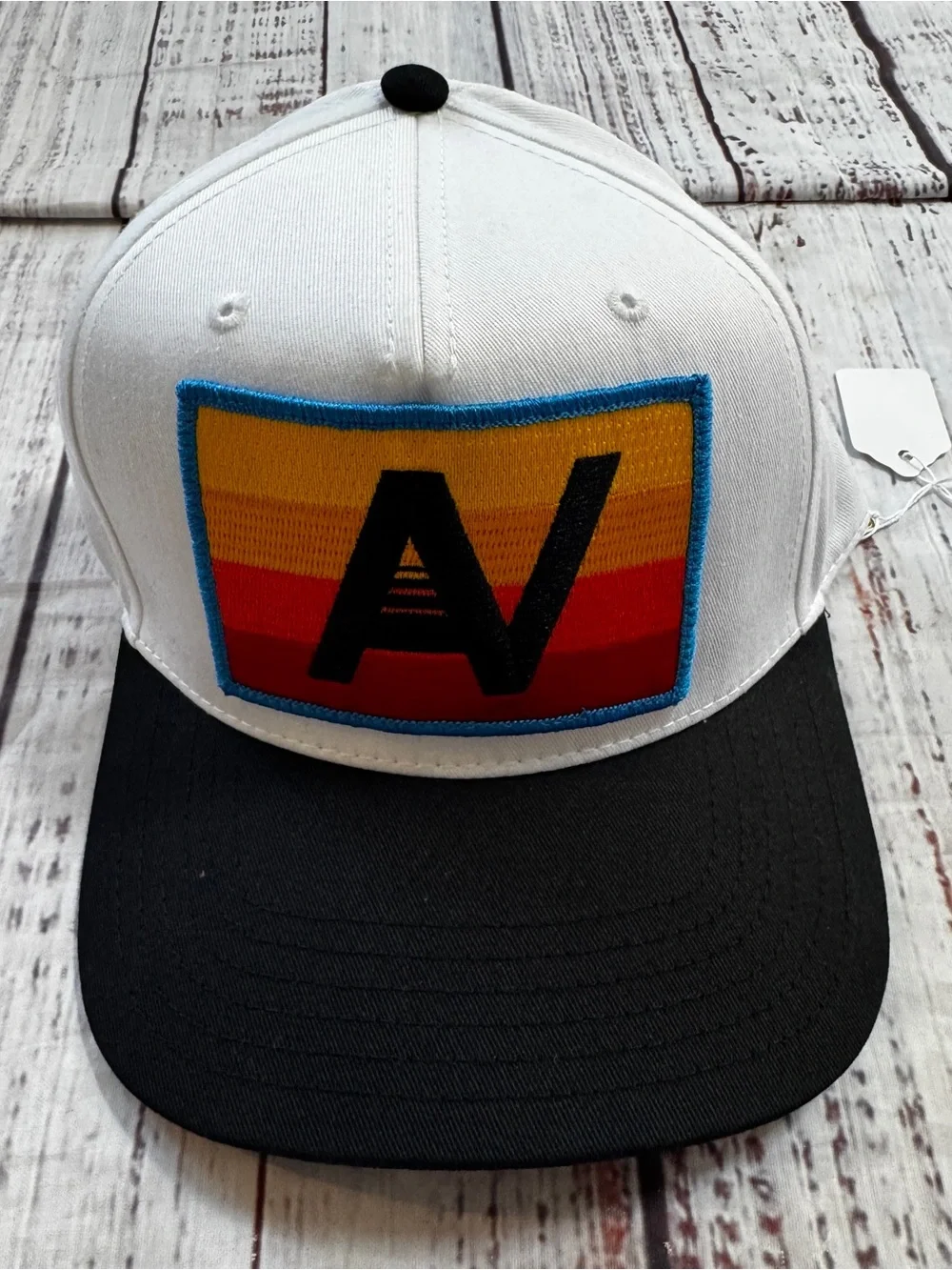 Aviator Nation Logo Rainbow Vintage Trucker Hat OS